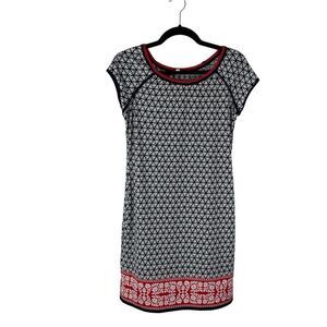 Max Studio red white and blue dress